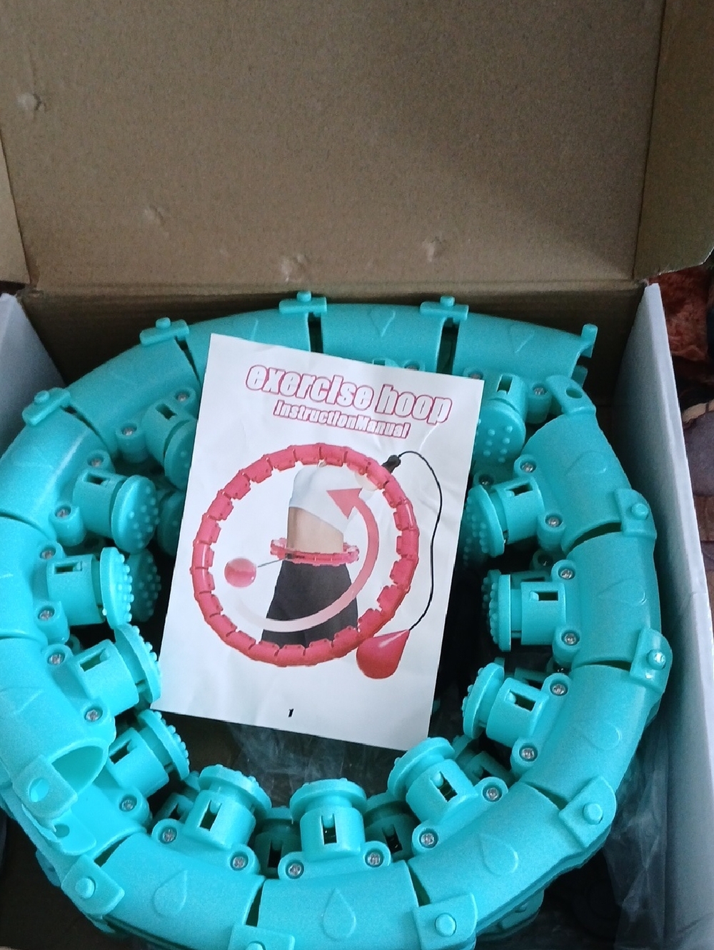 Weighted Massage Hula Hoop - Teal